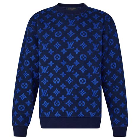 felpa louis vuitton blue|Sweaters, Sweatshirts & Hoodies for Men .